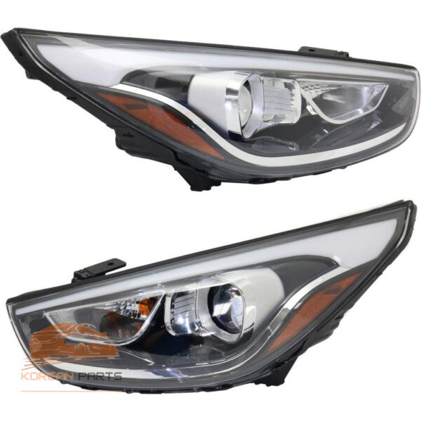 چراغ جلو هیوندای توسان IX35 استوک مدل 2014 تا 2015